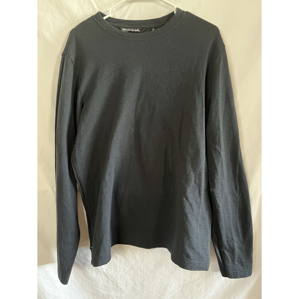 Travis Mathew Renner Long-sleeved‎ Pullover Shirt Men's Medium Black